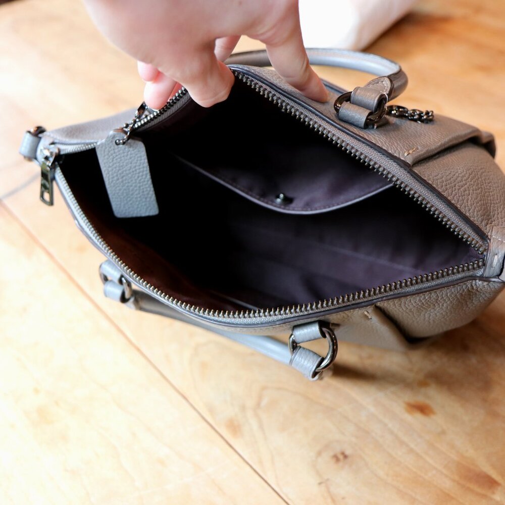 Coach Elise Grey Sachel EUC - Picture 16 of 16